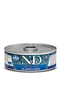 N&D CAT OCEAN Adult Tuna & Cod & Shrimp & Pumpkin 80g