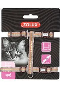 Postroj kočka TEMPO nylon čokoládový Zolux