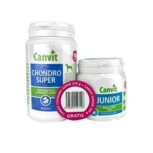 Canvit Chondro Super 230g+Canvit Junior pro psy 100g
