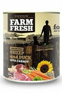 Farm Fresh Dog Sheep&Duck with Carrot konzerva 800g