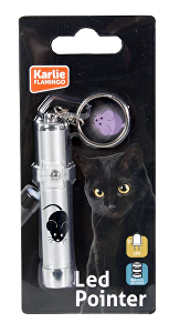 Hračka kočka LED světlo laser motiv MYŠ 8cm