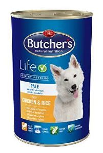 Butcher's Dog Life s kuřecím masem a rýží konz. 1200g