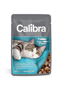 Calibra Cat  kapsa pstruh a losos v omáčce 100g