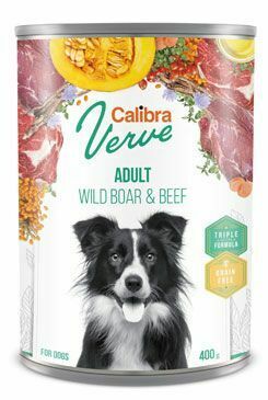 Calibra Dog Verve konz.GF Adult Wild Boar&Beef 400g + Množstevní sleva