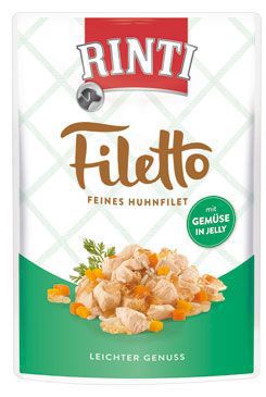 Rinti Dog kapsa Filetto kuře+zelenina v želé 100g + Množstevní sleva