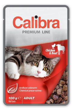 Calibra Cat  kapsa Premium Adult Chicken & Beef 100g + Množstevní sleva
