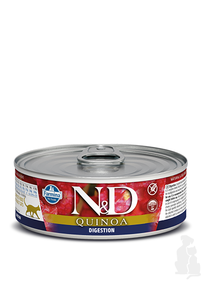 N&D CAT QUINOA Adult Digestion Lamb & Fennel 80g 1+1 zdarma