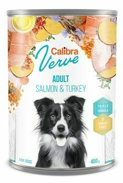 Calibra Dog Verve konz.GF Adult Salmon&Turkey 400g + Množstevní sleva