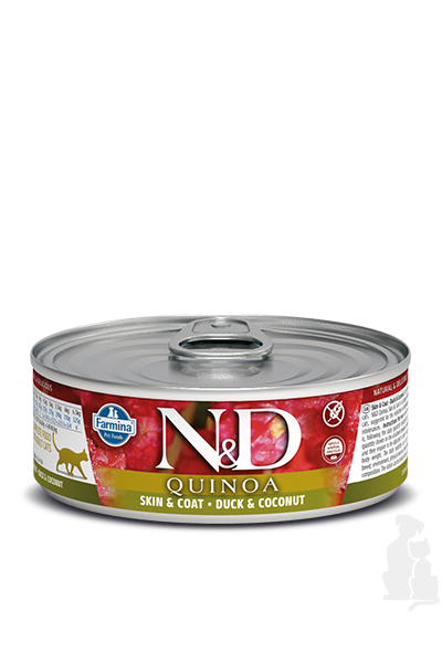 N&D CAT QUINOA Adult Duck & Coconut 80g 1+1 zdarma