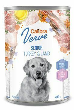 Calibra Dog Verve konz.GF Senior Turkey&Lamb 400g + Množstevní sleva