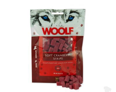 WOOLF pochoutka Soft Cranberry Strips 100g + Množstevní sleva