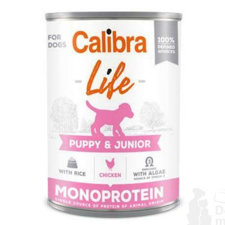 Calibra Dog Life  konz.Puppy&Junior Chicken&rice 400g + Množstevní sleva 5+1 zdarma