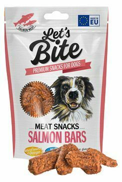 Brit Let's Bite Meat Snacks Salmon Bars 80g + Množstevní sleva