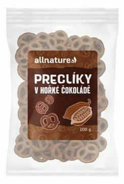 Allnature Preclíky v hořké čokoládě 100g