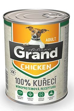 GRAND konz. pes deluxe 100% drůbeží 400g + Množstevní sleva