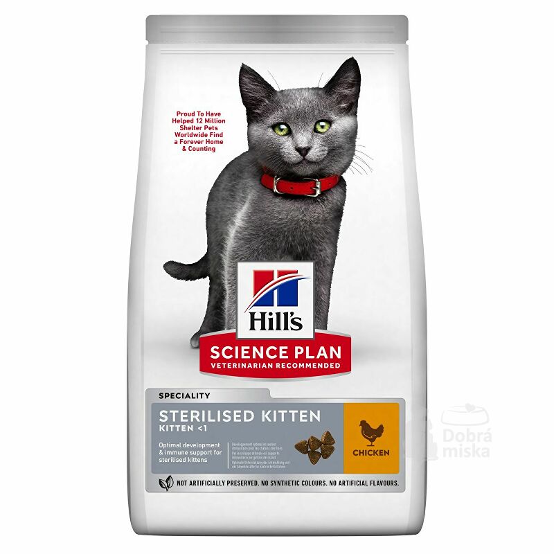 Hill's Fel. Dry SP Kitten Steril. Cat Chicken 300g