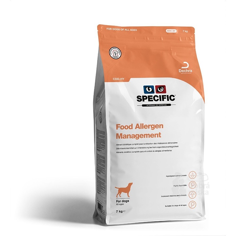Specific CDD-HY Food Allergen Management 7kg pes + Doprava zdarma