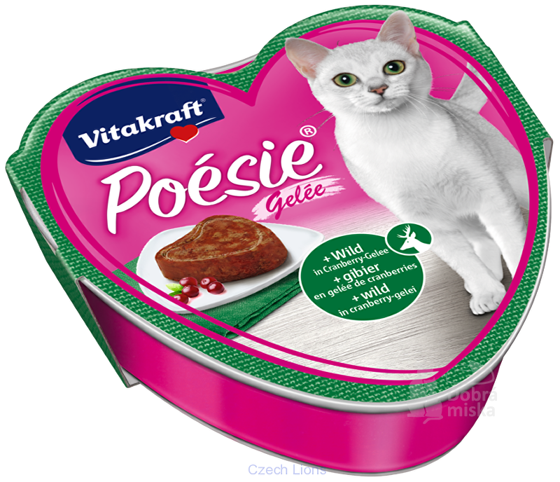 Vitakraft Cat Poésie konz. želé zvěř.,brusinka 85g + Množstevní sleva