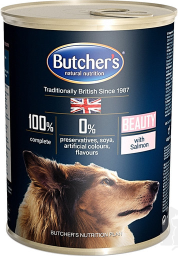 Butcher's Dog Functional Beauty losos konz. 400g + Množstevní sleva