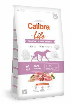 Calibra Dog Life Junior Large Breed Lamb 12kg + malé balení zdarma