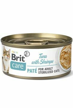Brit Care Cat konz  Paté Sterilized Tuna&Shrimps 70g + Množstevní sleva