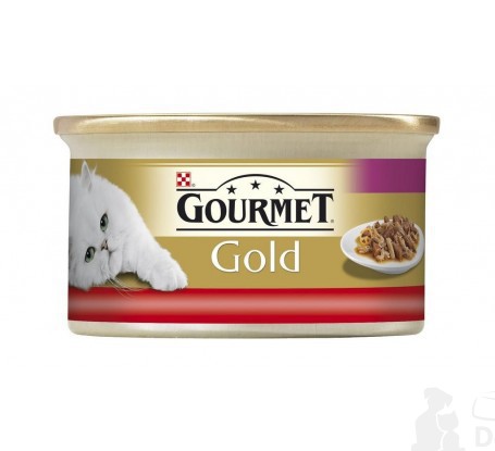 Gourmet Gold konz. kočka jemná paštika s hovězím 85g + Množstevní sleva