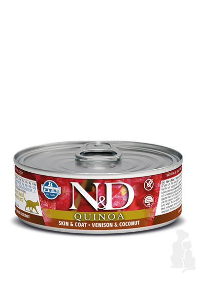 N&D CAT QUINOA Adult Venison & Coconut 80g 1+1 zdarma