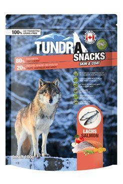 TUNDRA dog snack Salmon Skin & Coat 100g + Množstevní sleva