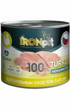 IRONpet Cat Turkey konzerva 200g + Množstevní sleva
