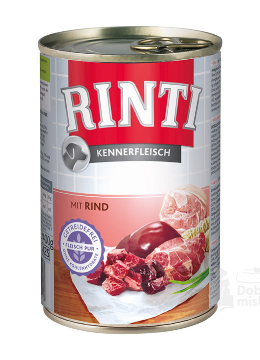 Rinti Dog konzerva hovězí 400g + Množstevní sleva