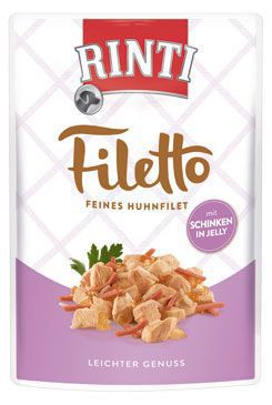 Rinti Dog kapsa Filetto kuře+šunka v želé 100g + Množstevní sleva