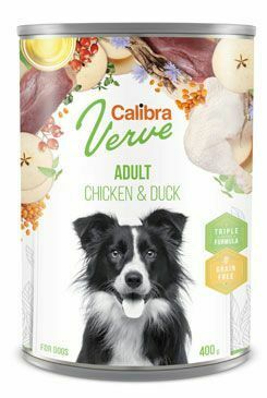 Calibra Dog Verve konz.GF Adult Chicken&Duck 400g + Množstevní sleva
