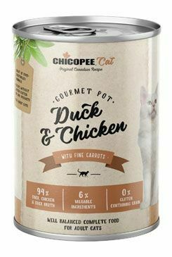 Chicopee Cat konz. Gourmet Pot Duck&Chicken 400g + Množstevní sleva