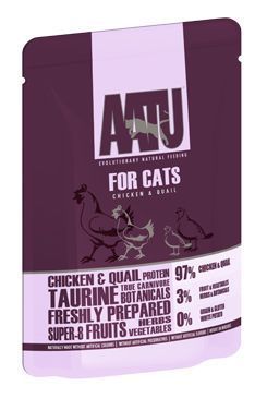 AATU Cat Chicken n Quail kaps. 85g 3+1 zdarma