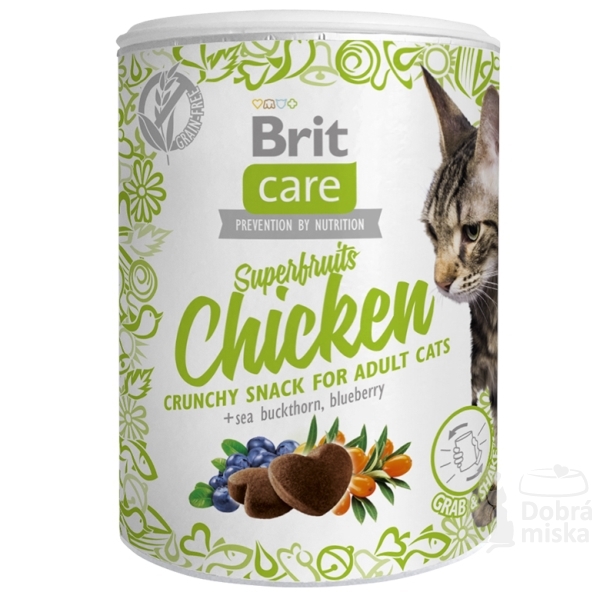 Brit Care Cat Snack Superfruits Chicken  100g + Množstevní sleva