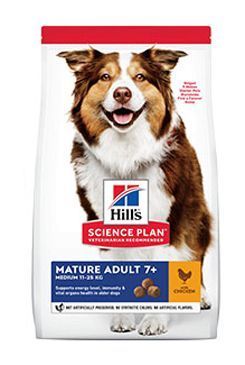 Hill's Can.Dry SP Mature Adult 7+ Medium Chicken 14kg + Doprava zdarma