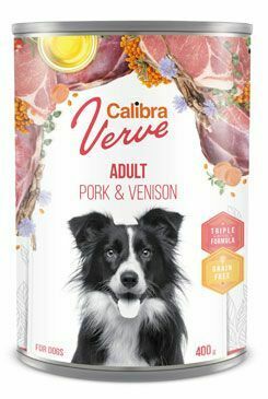 Calibra Dog Verve konz.GF Adult Pork&Venison 400g + Množstevní sleva